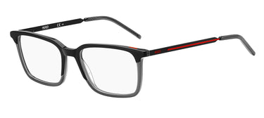 Premium Men Hugo Eyeglasses: HG 1125 - Black Grey - SpecSMART Eye Clinic (Diagonal View)
